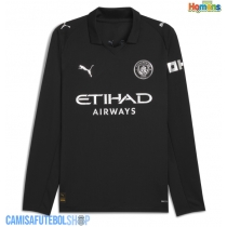 Camisa de time de futebol Manchester City Replicas 2º Equipamento 2025-26 Manga Comprida